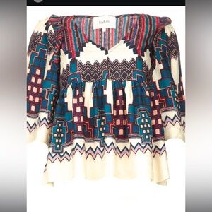 Ba&sh Marry print blouse, XS
